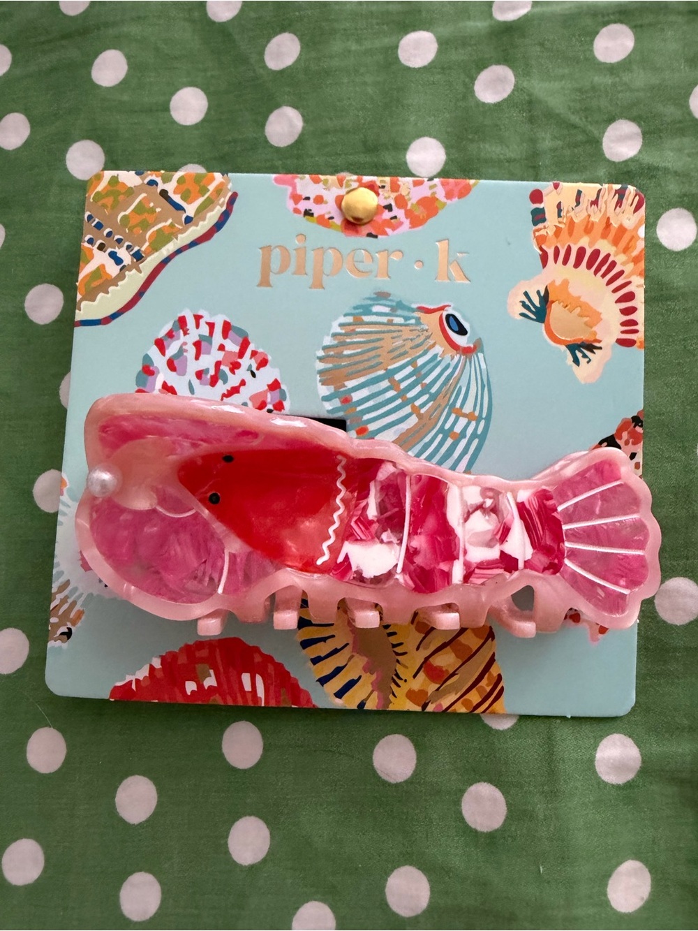 Piper K lobster hair clip New
